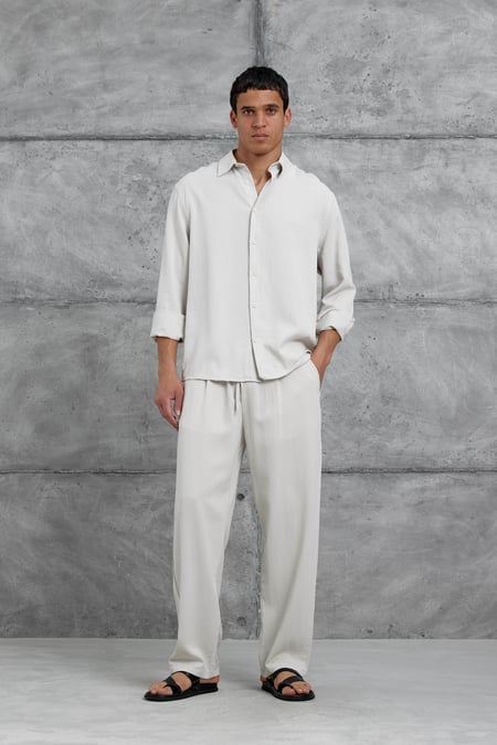 Taş 512 Tencel Kumaş OVersize Takım Alt Üst
