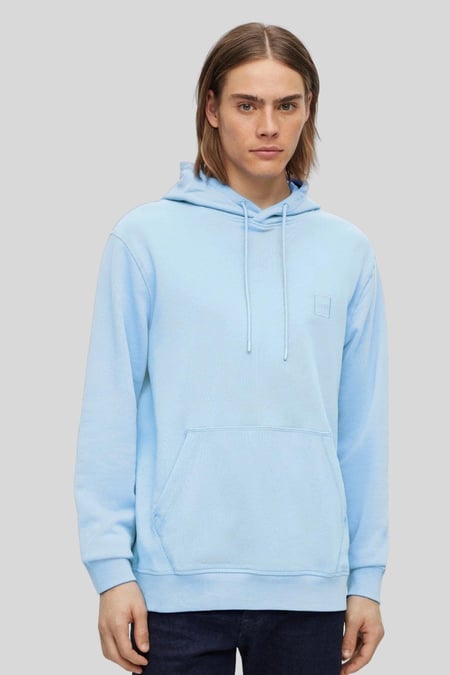 Boss Regular Fit Kapüşonlu Erkek Sweatshirt Mavi 460