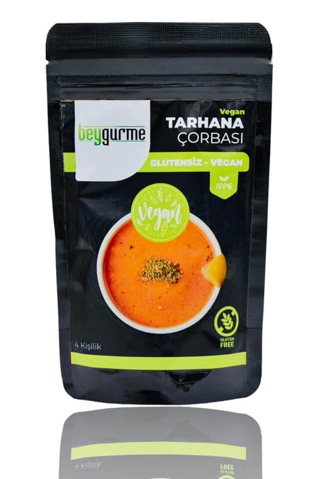 BEYGURME Glutensiz Vegan Tarhana çorbası görseli.