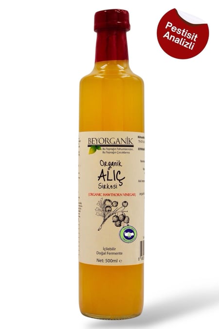 Organik Alıç Sirkesi 500ml (PESTİSİT VE AĞIR METAL ANALİZLİ)
görseli.