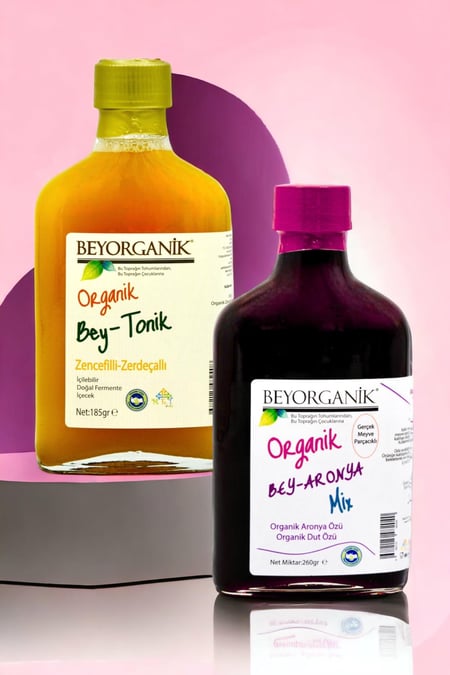Organik ARONYA Miks ve BEY TONİK 2'li (PESTİSİT VE AĞIR METAL ANALİZLİ) görseli.