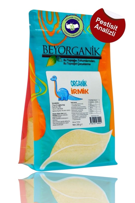 Organik Bebek İrmiği 200gr (Pestisit ve Aflatoksin Analizli) görseli.