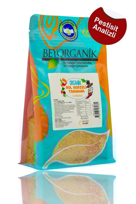 Organik 10 Sebzeli Tarhana (PESTİSİT VE AFLATOKSİN ANALİZLİ) 200gr
görseli.
