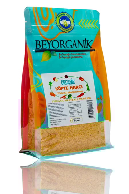 Organik Köfte Harcı Sebzeli 200gr (PESTİSİT VE AFLATOKSİN ANALİZLİ)
görseli.