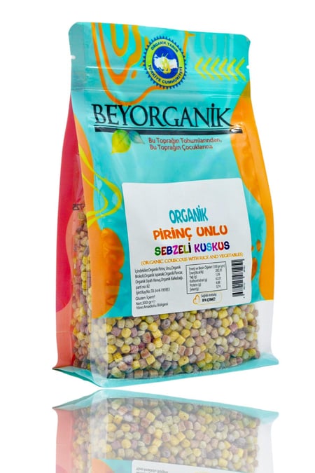 Organik Pirinç Unlu Sebzeli Kuskus 300gr     (PESTİSİT VE AFLATOKSİN ANALİZLİ) 
                    görseli.