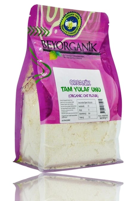 Organik Tam Yulaf Unu 500gr (Pestisit ve Aflatoksin Analizli)
görseli.