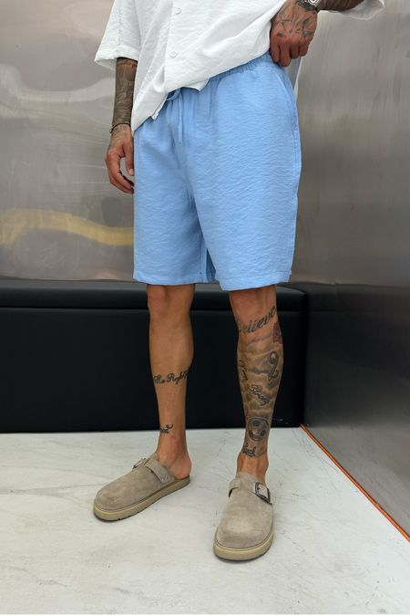 Bebe Mavisi MODAL KUMAŞ OVERSIZE ŞORT
