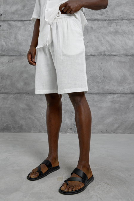 Beyaz Müslin Basic Şort