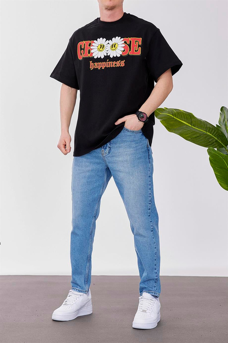 Choose Happiness Siyah Tshirt