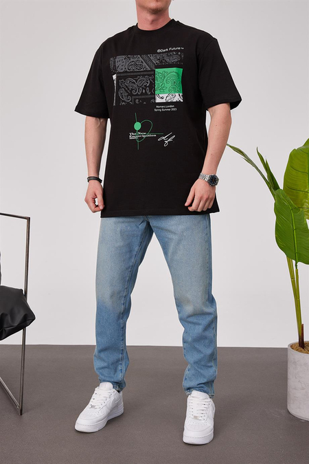 Dark Future Siyah Tshirt