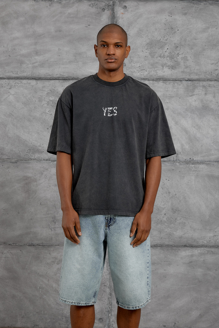 Füme YES BASKI YIKAMALI OVERSIZE TSHIRT