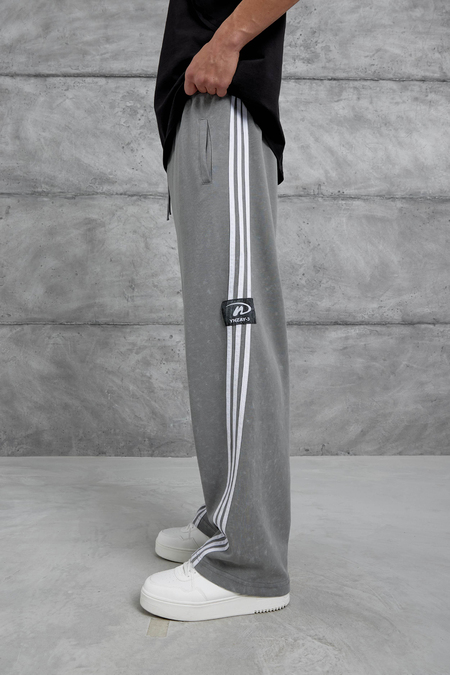 Füme Ynzay-3 Yazılı Baggy Eşofman Altı