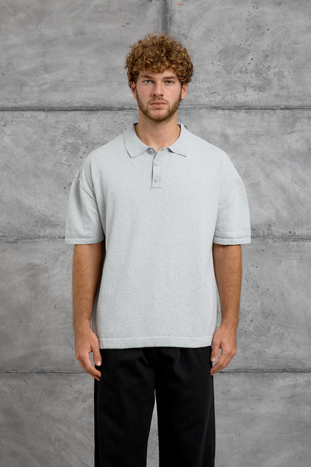 Gri DP YAKA DÜĞME POLO TSHIRT