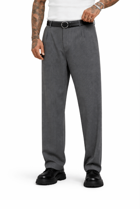 Gri JGGR BAGGY KUMAŞ PANTOLON