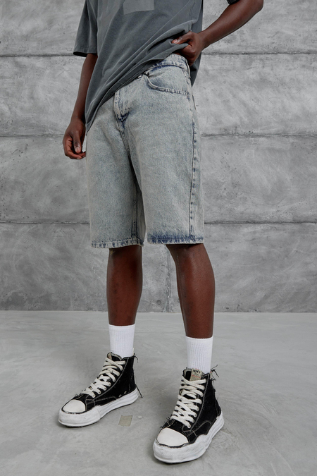 Gri Mb Oversize Kot Şort