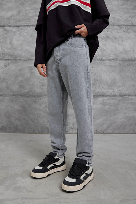 Gri MMX BOYFRİEND KALIP JEAN