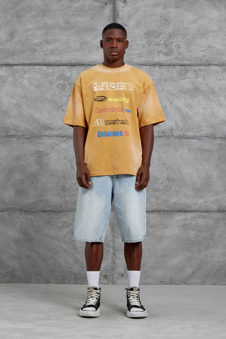 Hardal Sebizegva Baskılı Oversize Tshirt