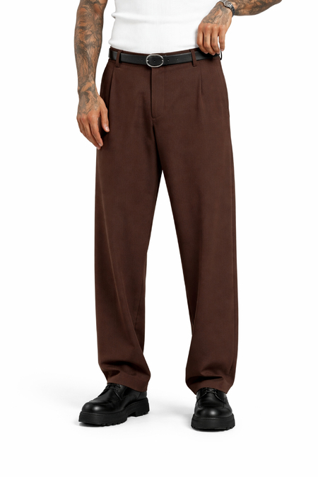 Kahverengi JGGR BAGGY KUMAŞ PANTOLON