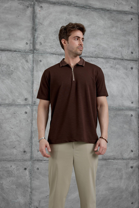 Kahverengi Mrk Polo Yaka  Tshirt
