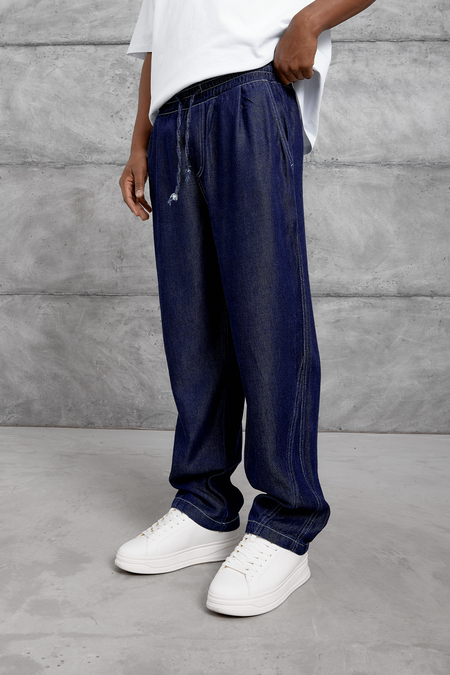 Koyu Lacivert NMRC TENSEL BAGGY PANTOLON