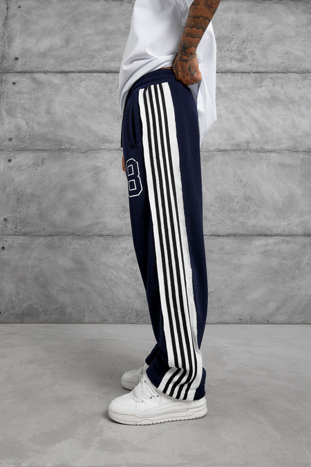 Lacivert 8 BASKILI BAGGY EŞOFMAN ALTI