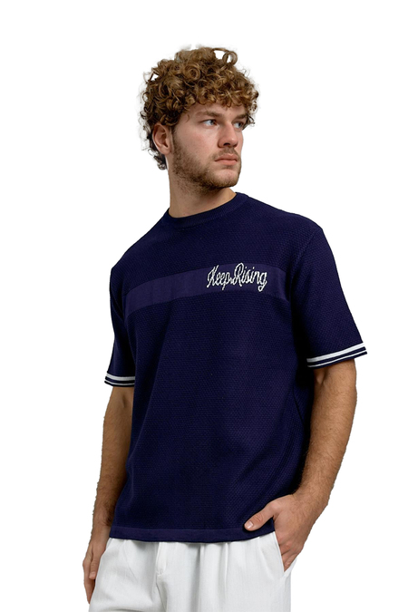 Lacivert DP BİSİKLET YALA TRİKO TSHIRT