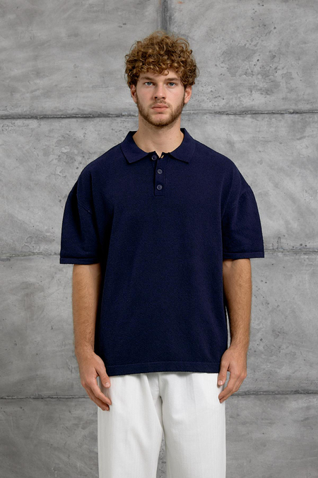 Lacivert DP YAKA DÜĞME POLO TSHIRT