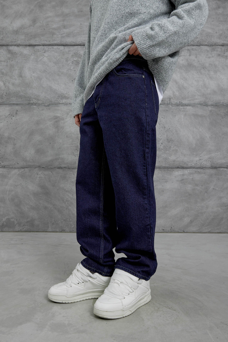 Lacivert Gst Baggy Kalıp Jean
