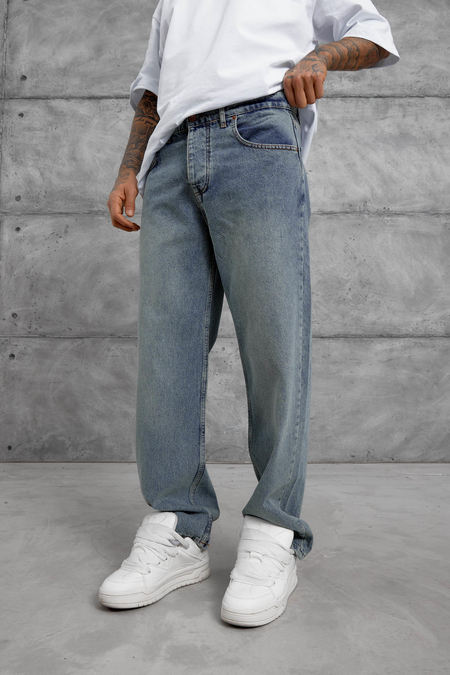 Lacivert MB BAGGY KALIP JEAN