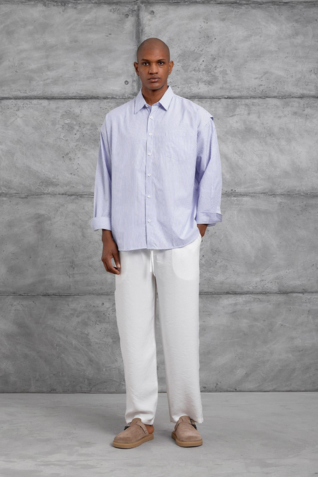 Mavi CIZGILI OVERSIZE GOMLEK