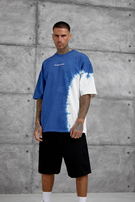 Mavi Desinged Brand Yazılı Oversize Tshirt