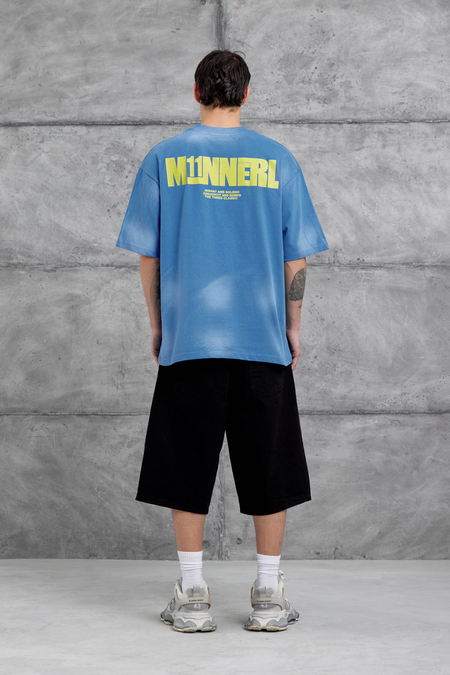 Mavi M11 Yazılı Oversize Tshirt
