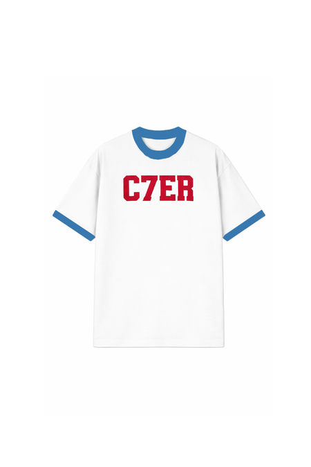 Mavi YAKA C7ER BASKILI OVERSIZE TSHIRT