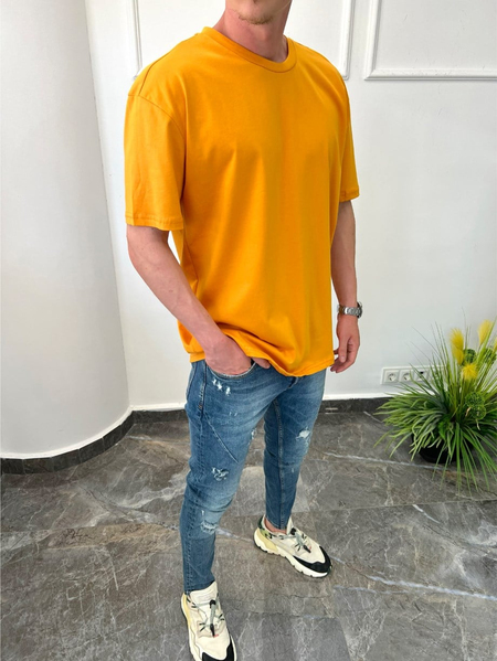 Nomarc Düz Kesim Basic Turuncu Tshirt
