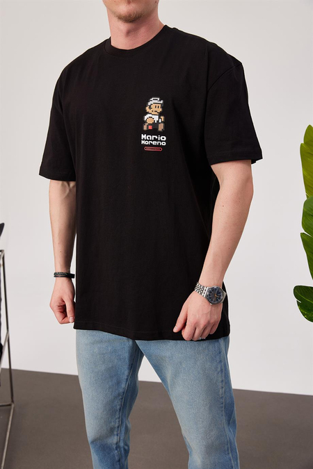 Nomarc Mario Siyah Tshirt