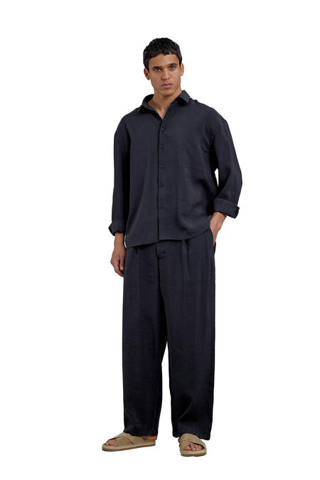 Siyah 512 Modal Kumaş Oversize Takım Alt Üst