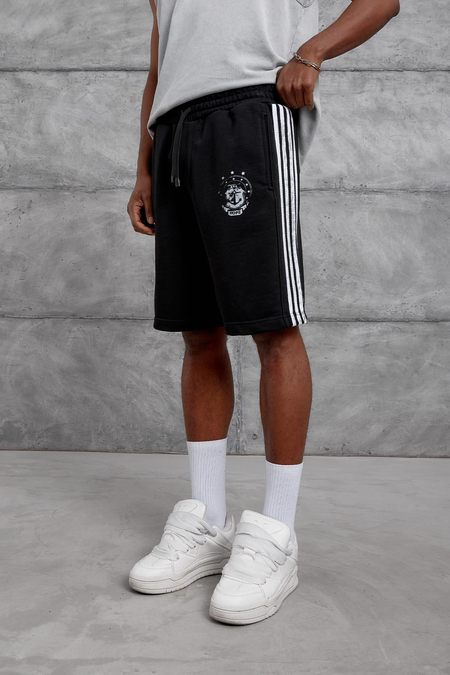 Siyah ARMA BASKILI OVERSIZE SORT