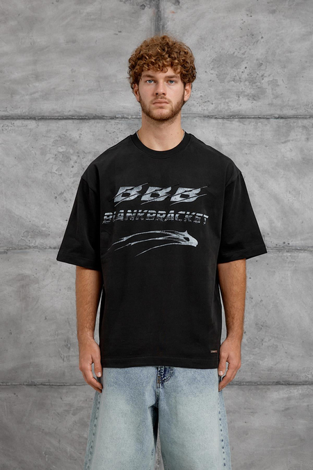Siyah BBB BASKI OVERSIZE TSHIRT