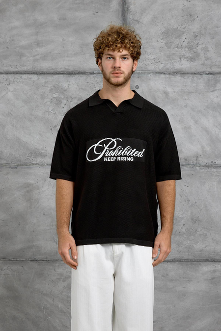 Siyah DP KEEP BAKILI TRİKO TSHIRT