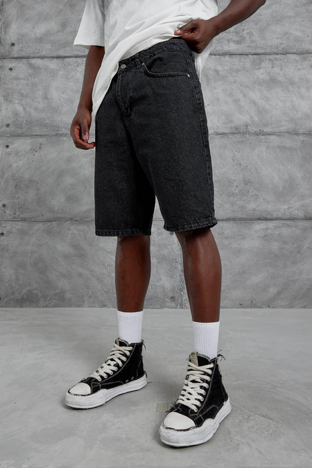 Siyah Mb Oversize Kot Şort