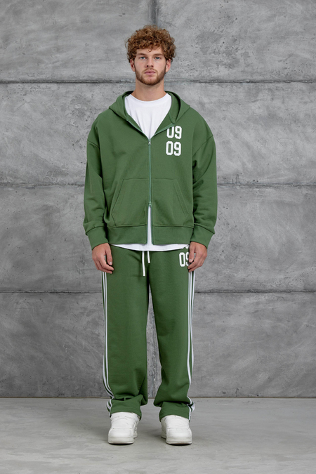 Yeşil 0909 Baskılı Oversize Eşofman Takımı