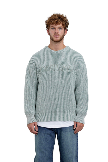 Yeşil Nmrc Örme Oversize Triko