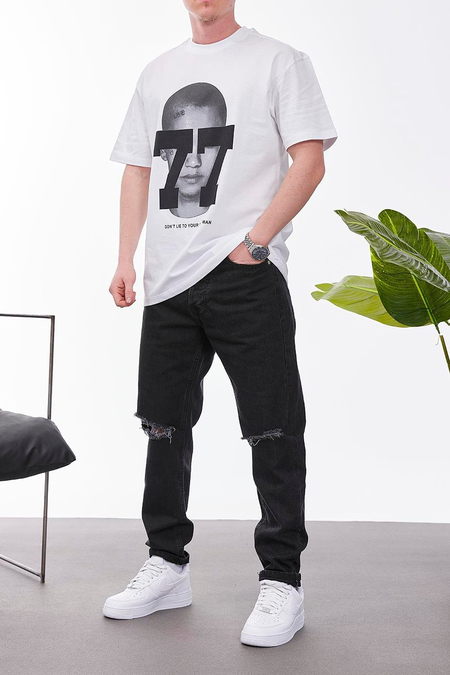 77 Dont Lie Beyaz Tshirt