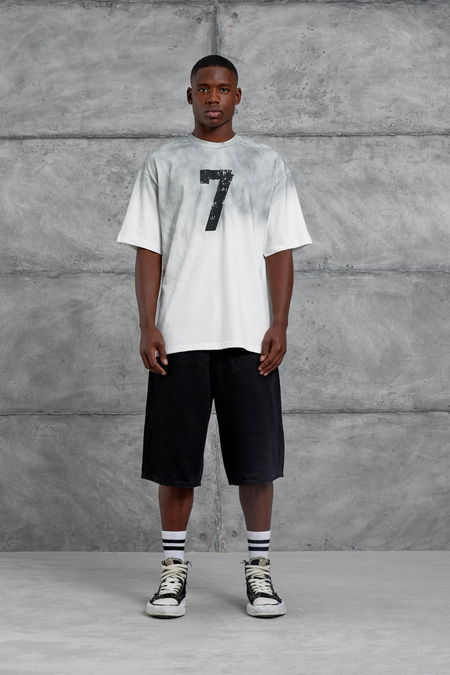 Beyaz 7 Numara Oversize Tshirt
