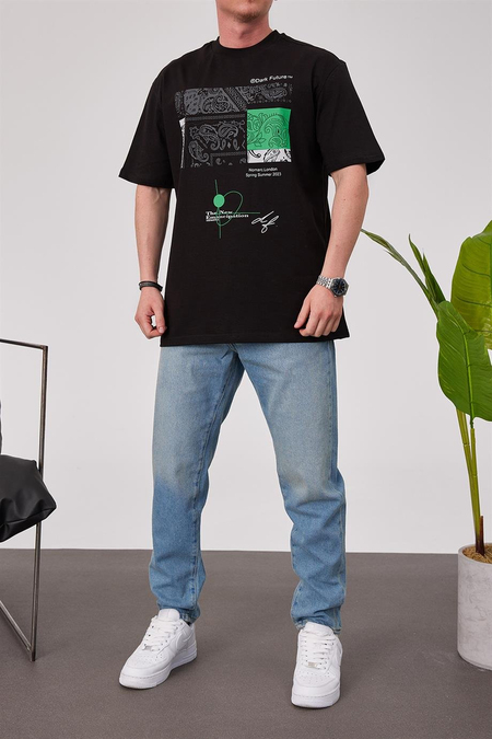 Dark Future Siyah Tshirt
