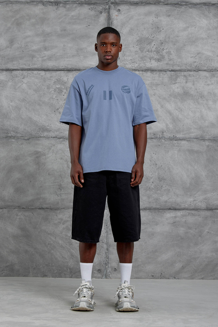 Gri 11 Thinking Baskılı Oversize Tshirt