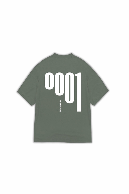 Haki 0001 Yazılı Oversize Tshirt