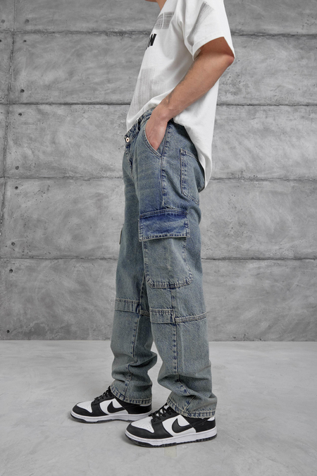 Lacivert W11 Kargo Pantolon