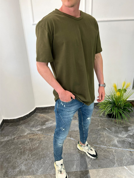 Nomarc Düz Kesim Basic Yeşil Tshirt