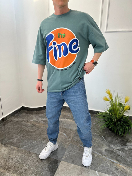Nomarc I'm Fine K.Yeşil Tshirt